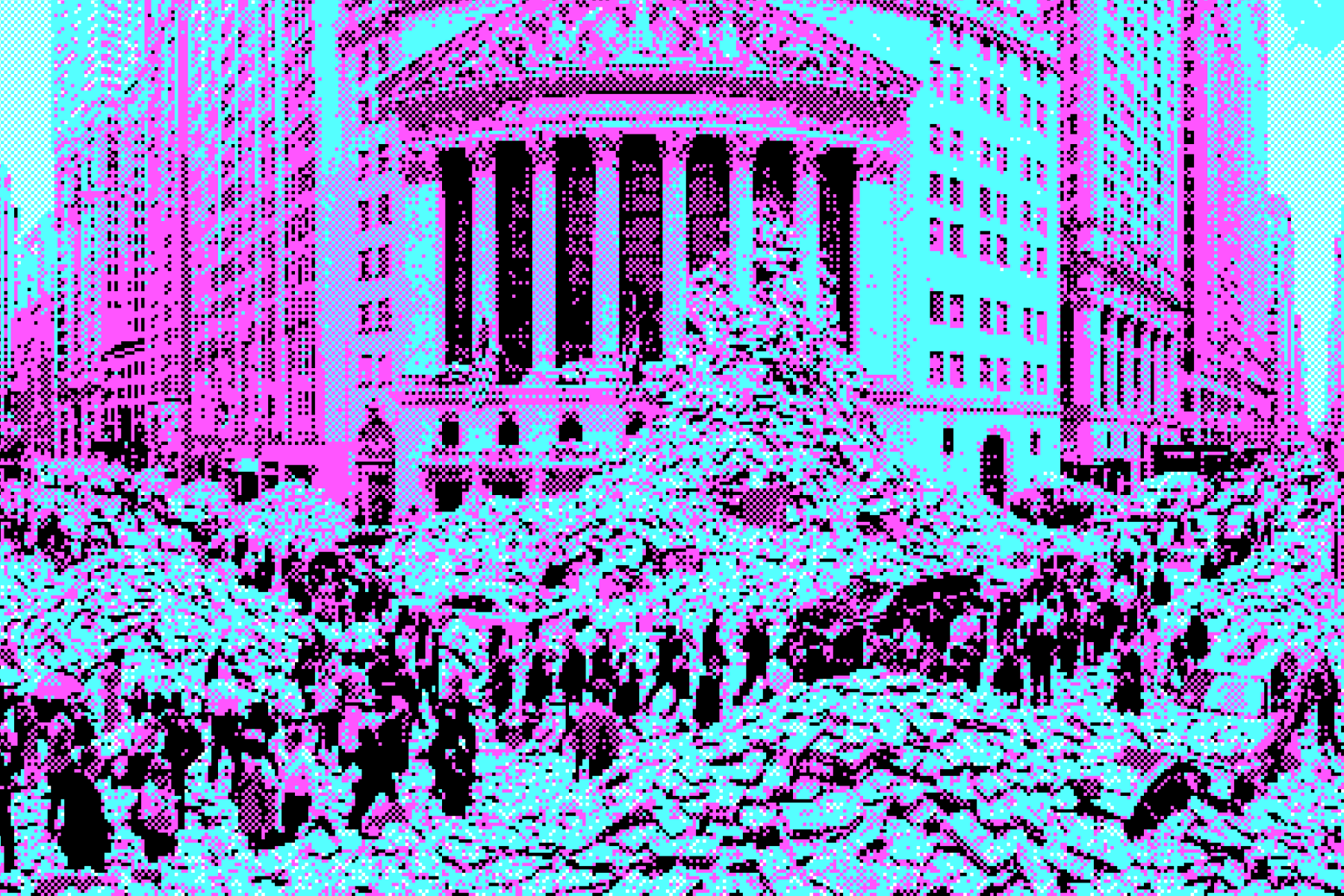 Wall Street dat overloopt met geld